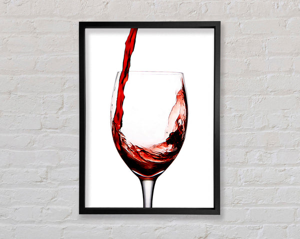 Red Wine Pouring Framed Print