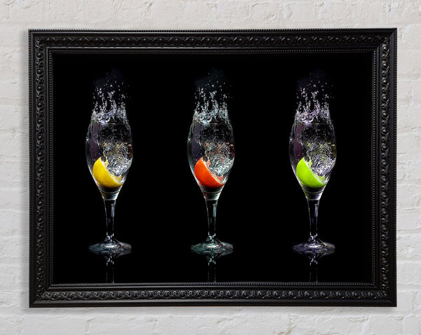 Fruit Cocktail Slash Framed Print