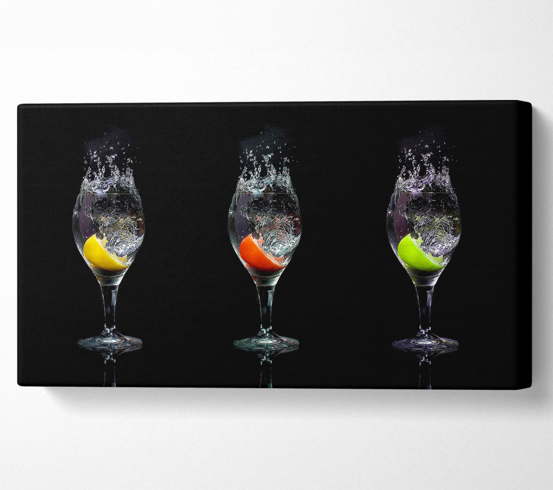  A Canvas Print of Fruit Cocktail Slash Canvas Wall Art