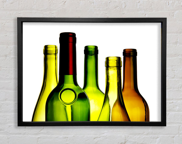Wine Bottle Galour Framed Print