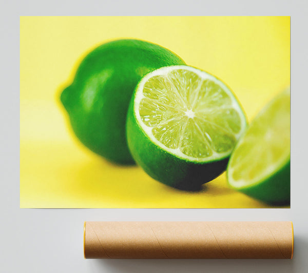 Lime Halves Print