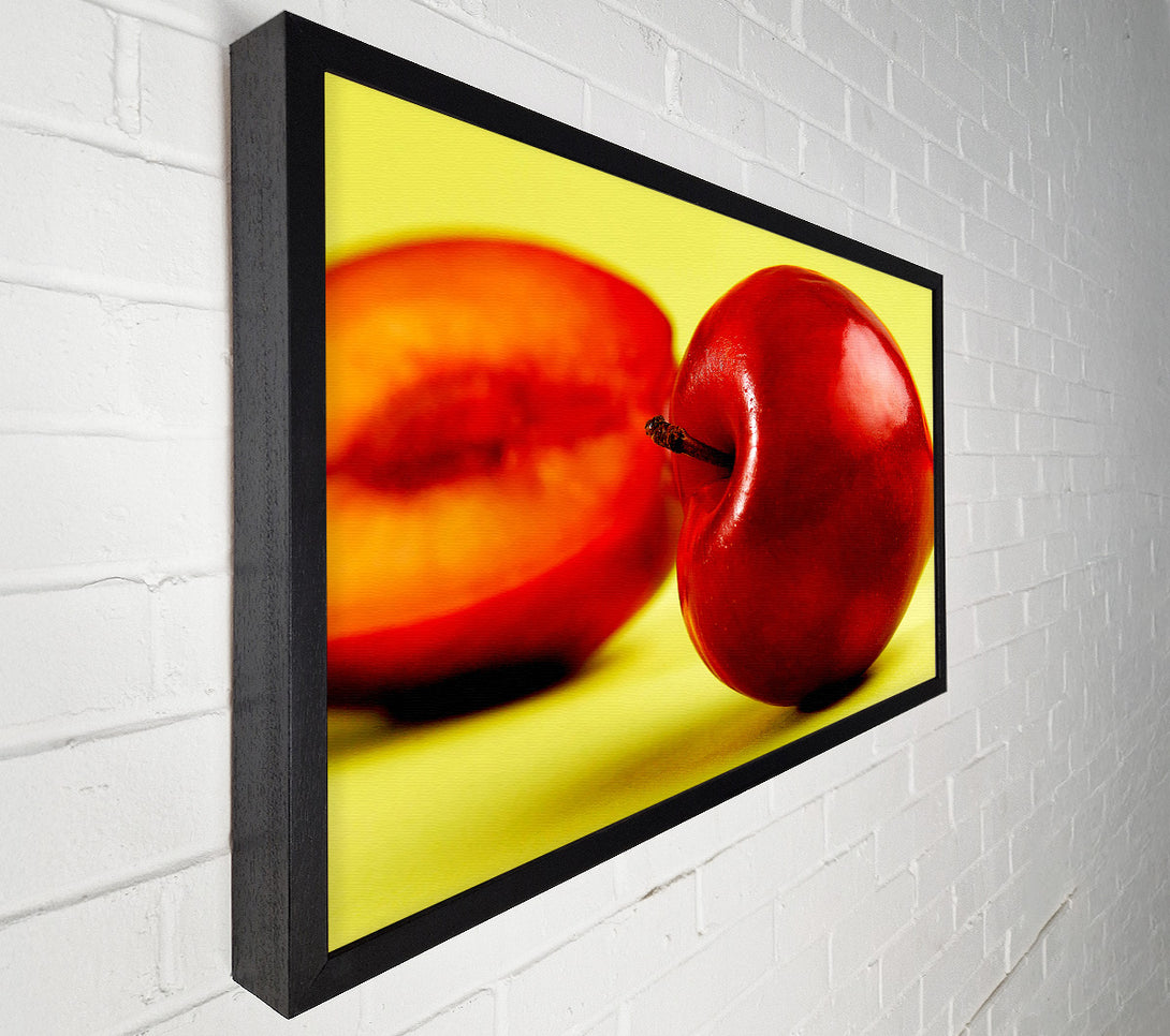  A Canvas Print of Stunning Red Peach Canvas Print