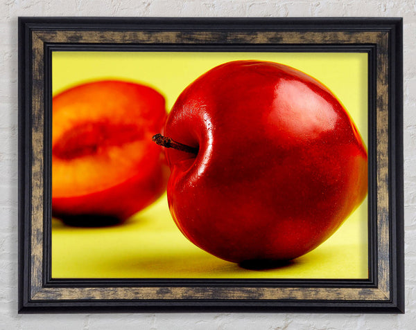 Stunning Red Peach Framed Print