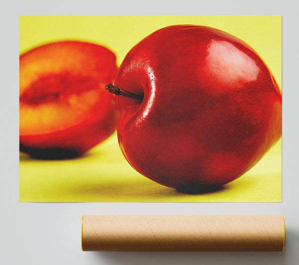 Stunning Red Peach Poster