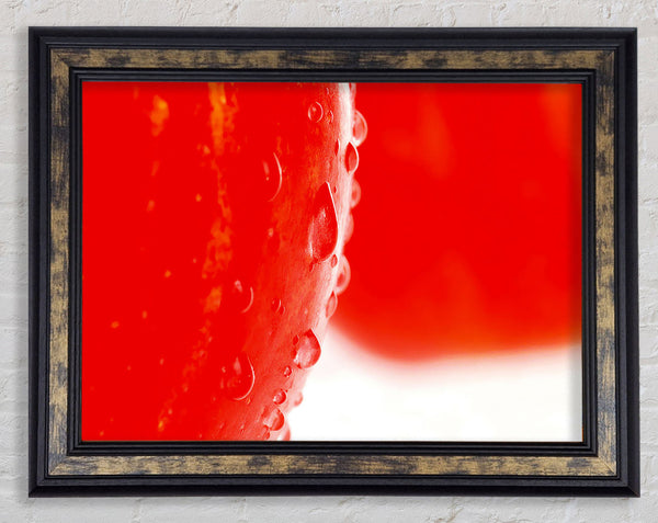 Red Apple Close-Up Framed Print