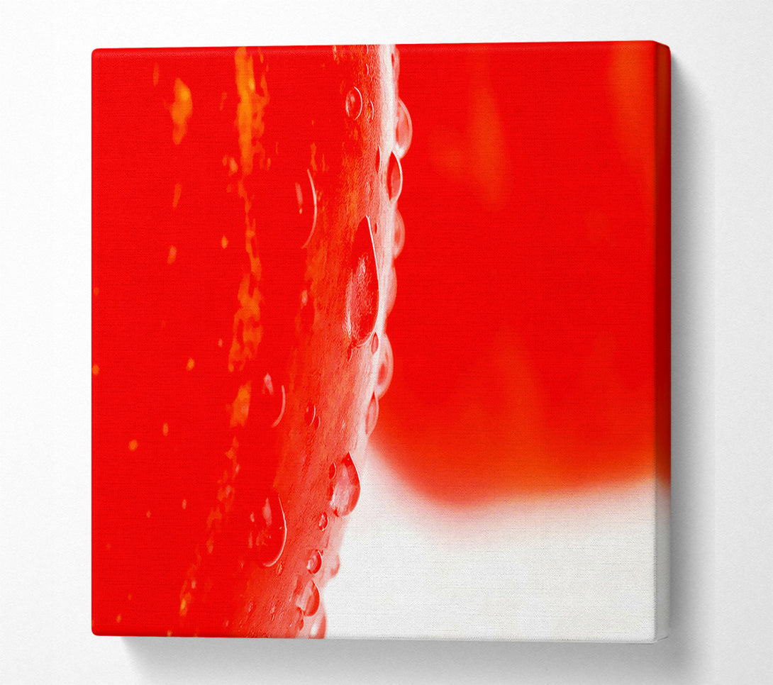  A Canvas Print of Red Apple Close-Up Canvas Wall Art