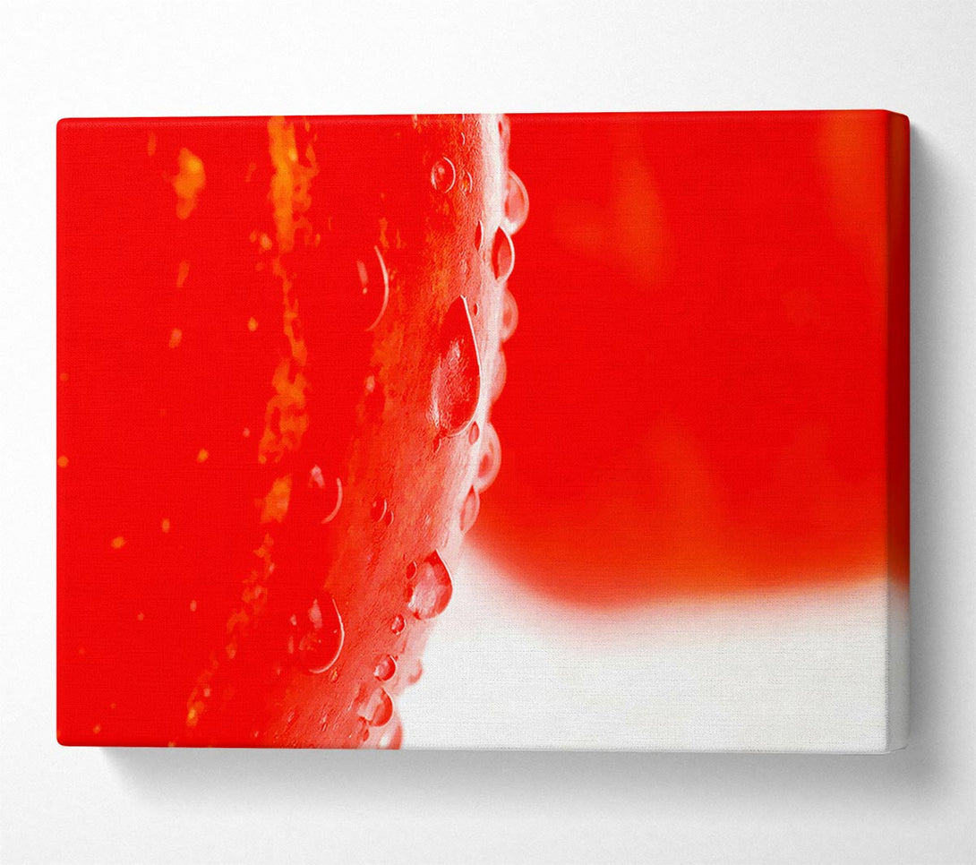  A Canvas Print of Red Apple Close-Up Canvas Wall Art