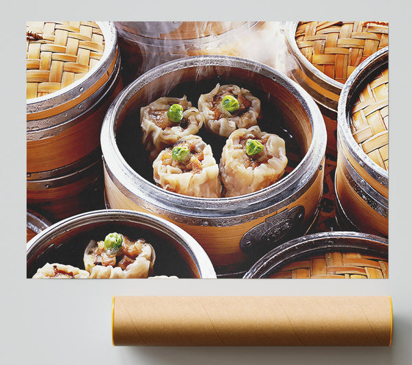 Steaming Dimsum Giclee Print
