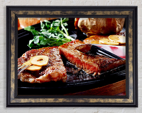 Steak Dinner Framed Print
