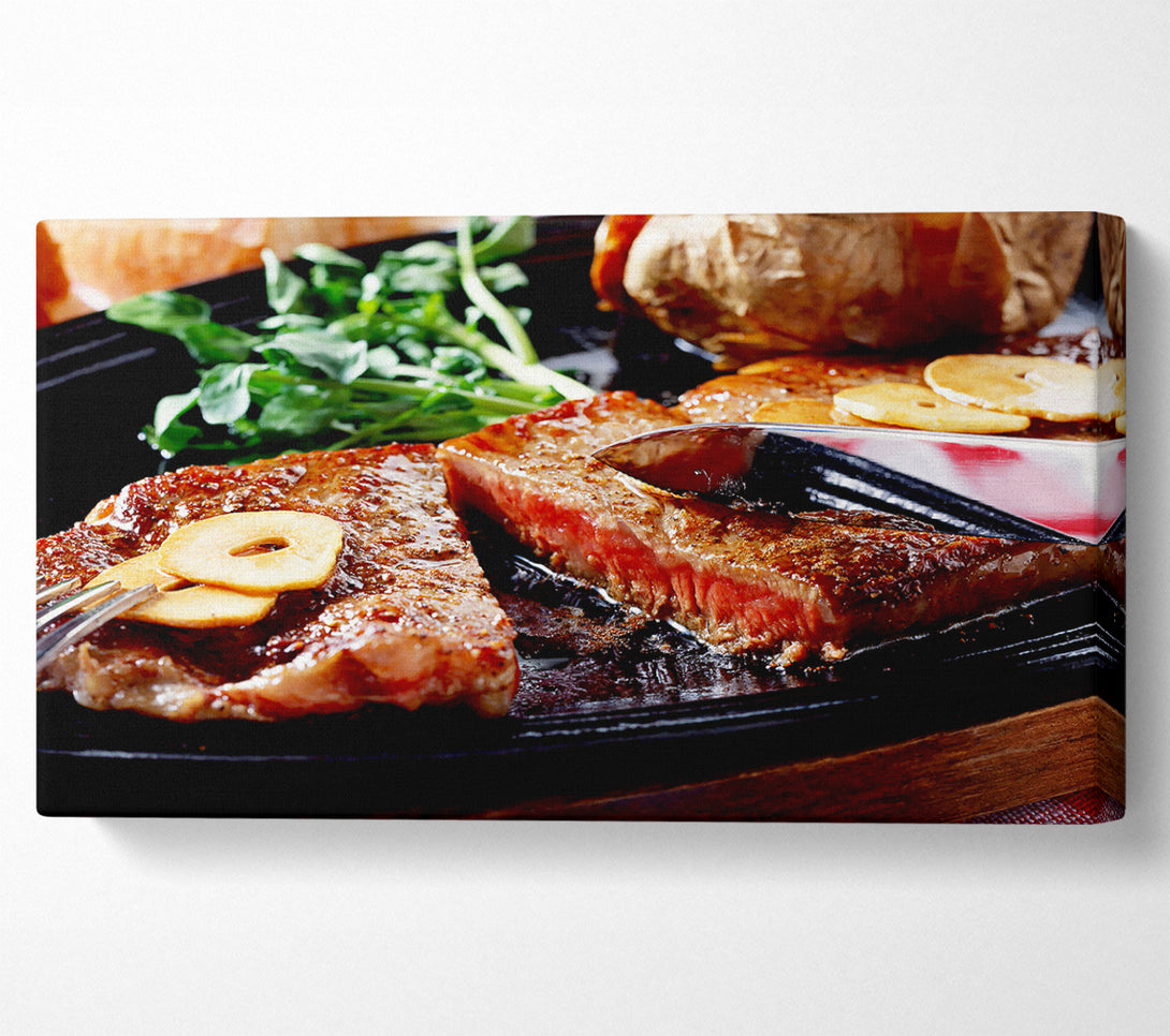  A Canvas Print of Steak Dinner Canvas Print