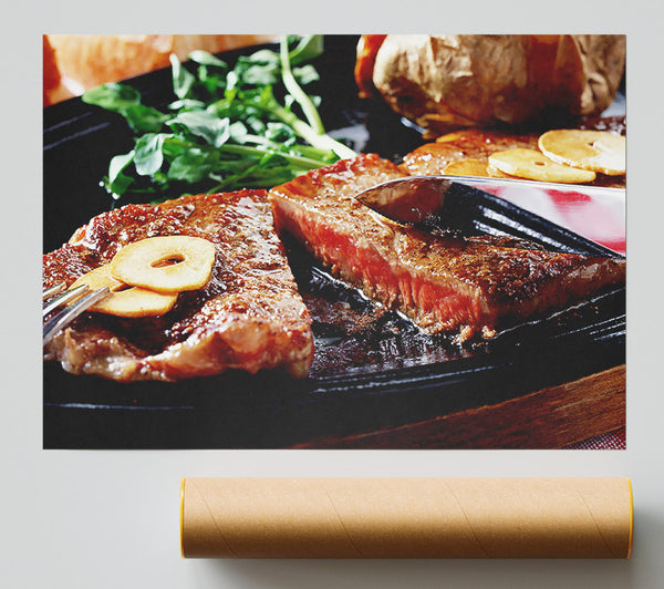 Steak Dinner Giclee Print