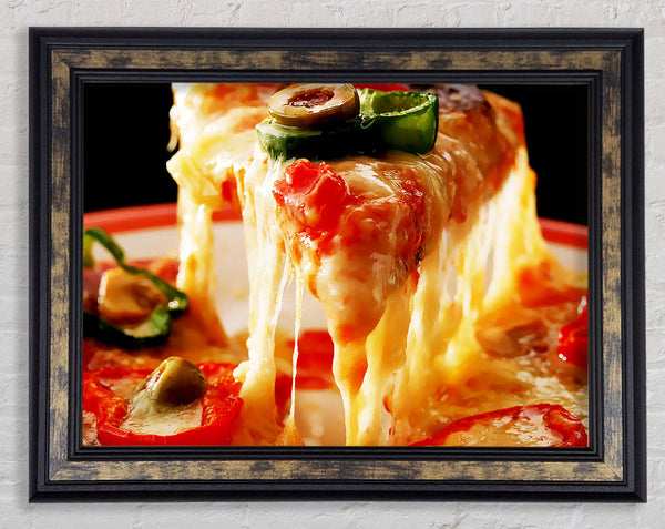 Pizza Offering Framed Print