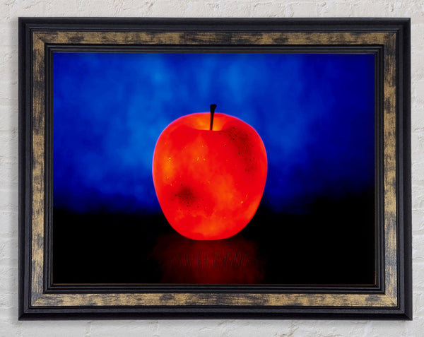 Red Apple Glow Framed Print