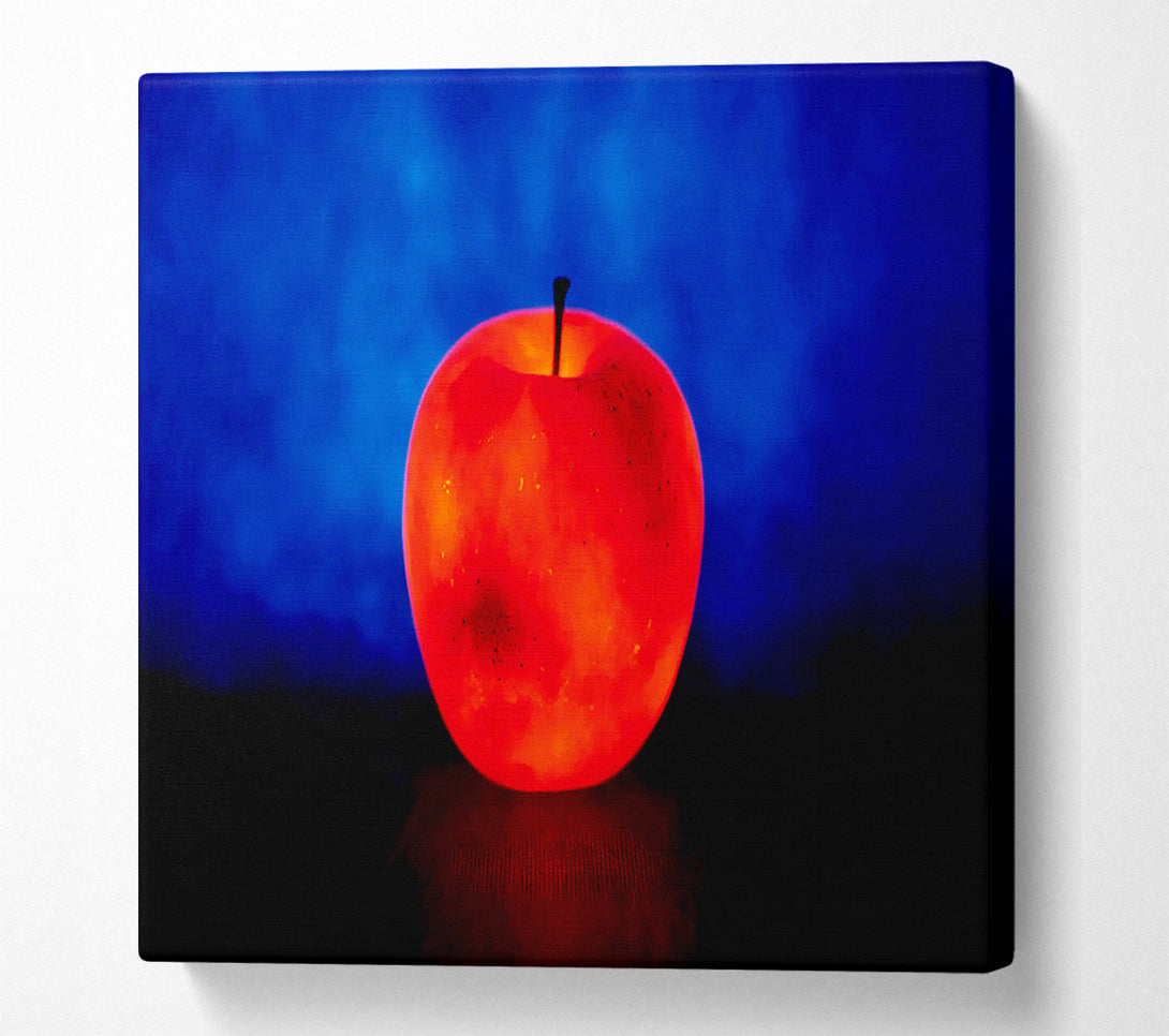  A Canvas Print of Red Apple Glow Canvas Wall Art