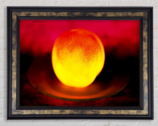 Peach Glow Framed Print