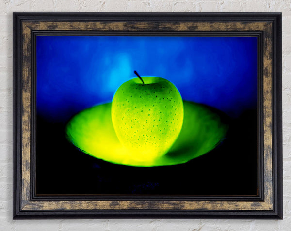 Green Apple Glow Framed Print