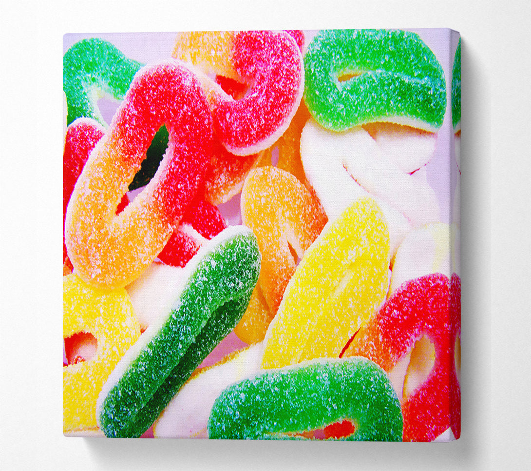  A Canvas Print of Fizzy Sweets Canvas Wall Art