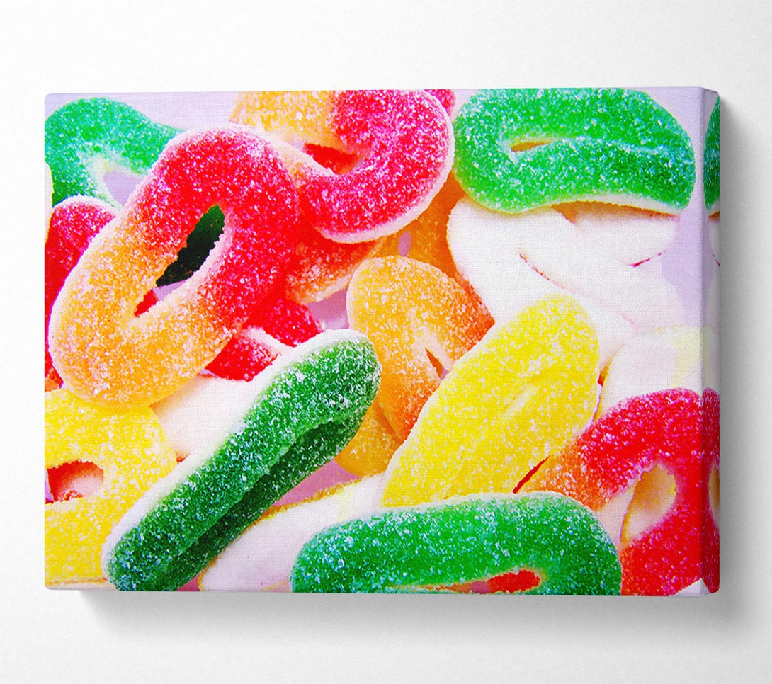  A Canvas Print of Fizzy Sweets Canvas Wall Art
