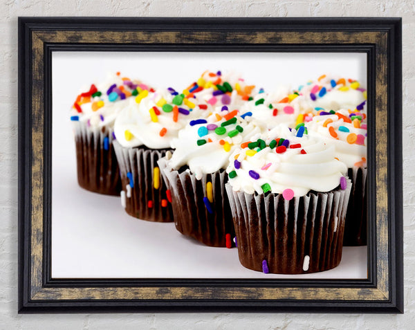 Cupcake Srinkles Framed Print