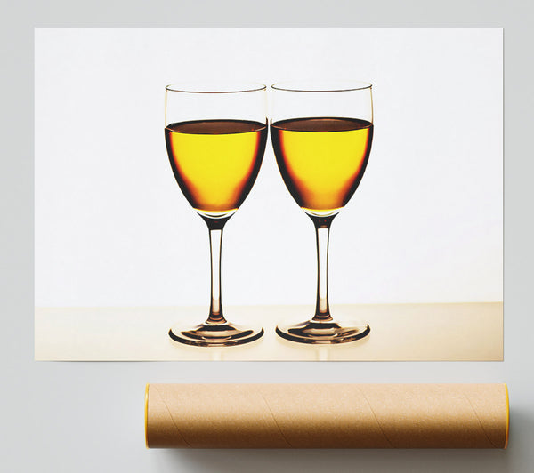White Wine Duo Print