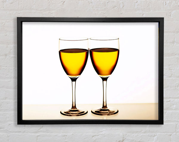 White Wine Duo Framed Print