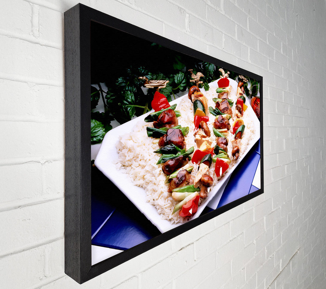  A Canvas Print of Kebab Platter Canvas Art