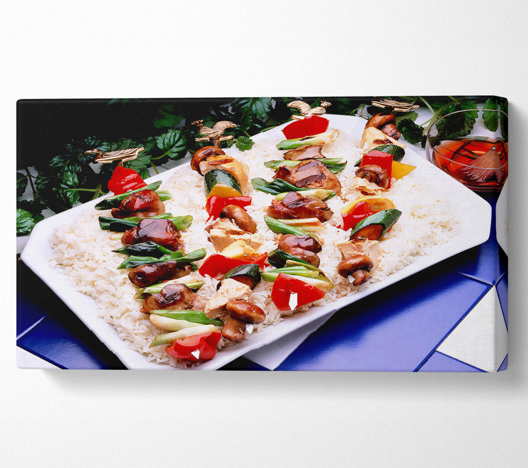  A Canvas Print of Kebab Platter Canvas Art