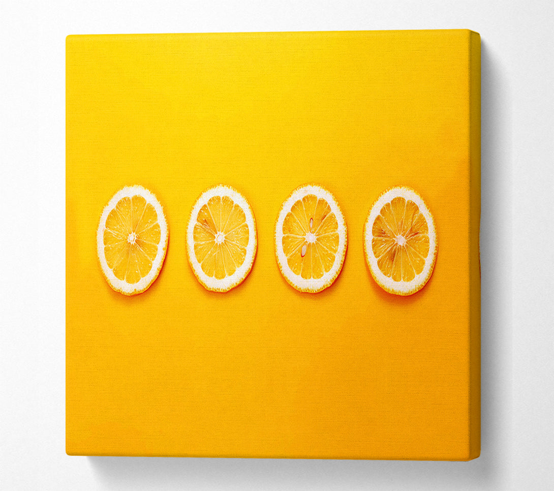  A Canvas Print of Lemon Slices Canvas Print