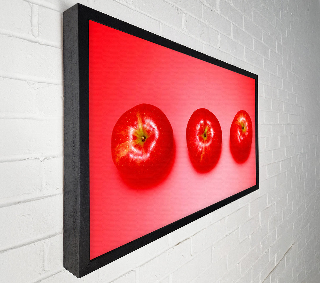  A Canvas Print of Red Apple Trio Canvas Art