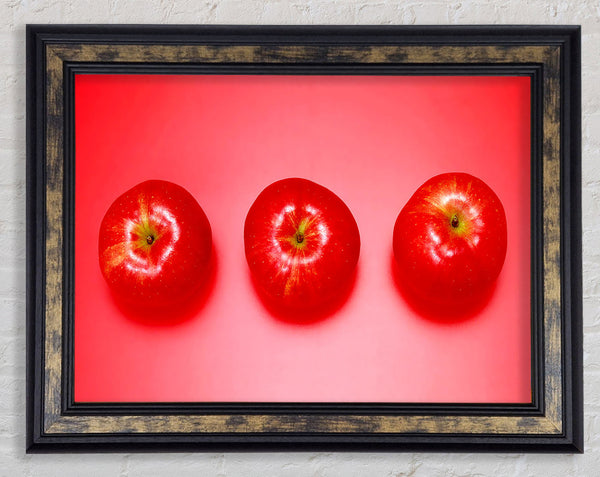 Red Apple Trio Framed Print