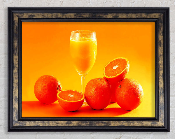 Breakfast Juice Framed Print