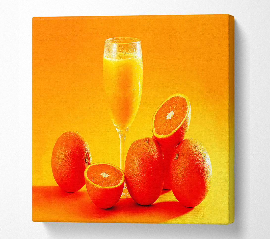  A Canvas Print of Breakfast Juice Canvas Art
