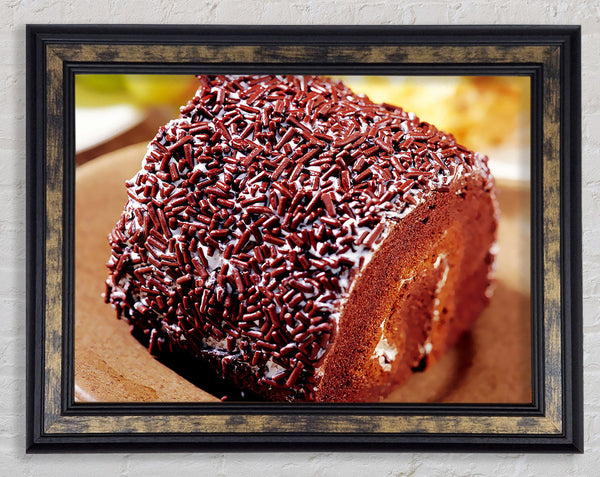 Chocolate Roll Framed Print