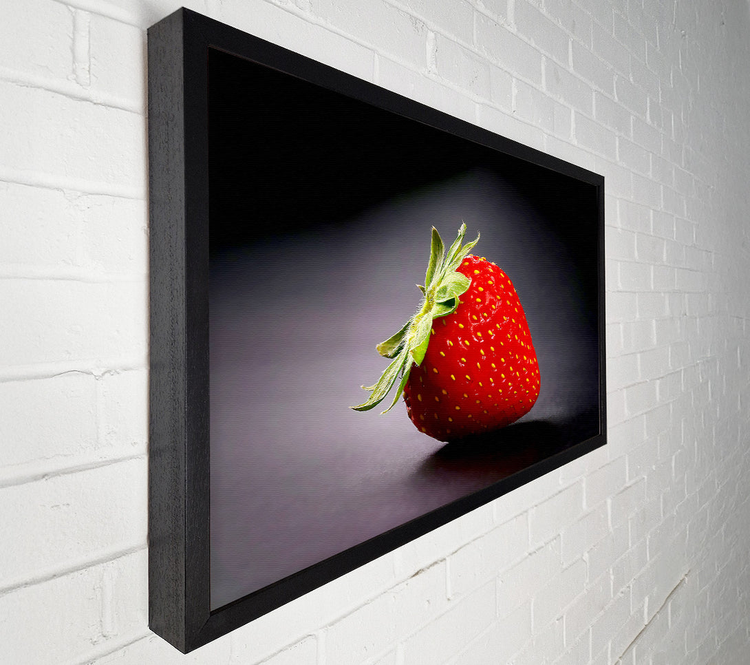  A Canvas Print of Single Strawberry Delight Canvas Art