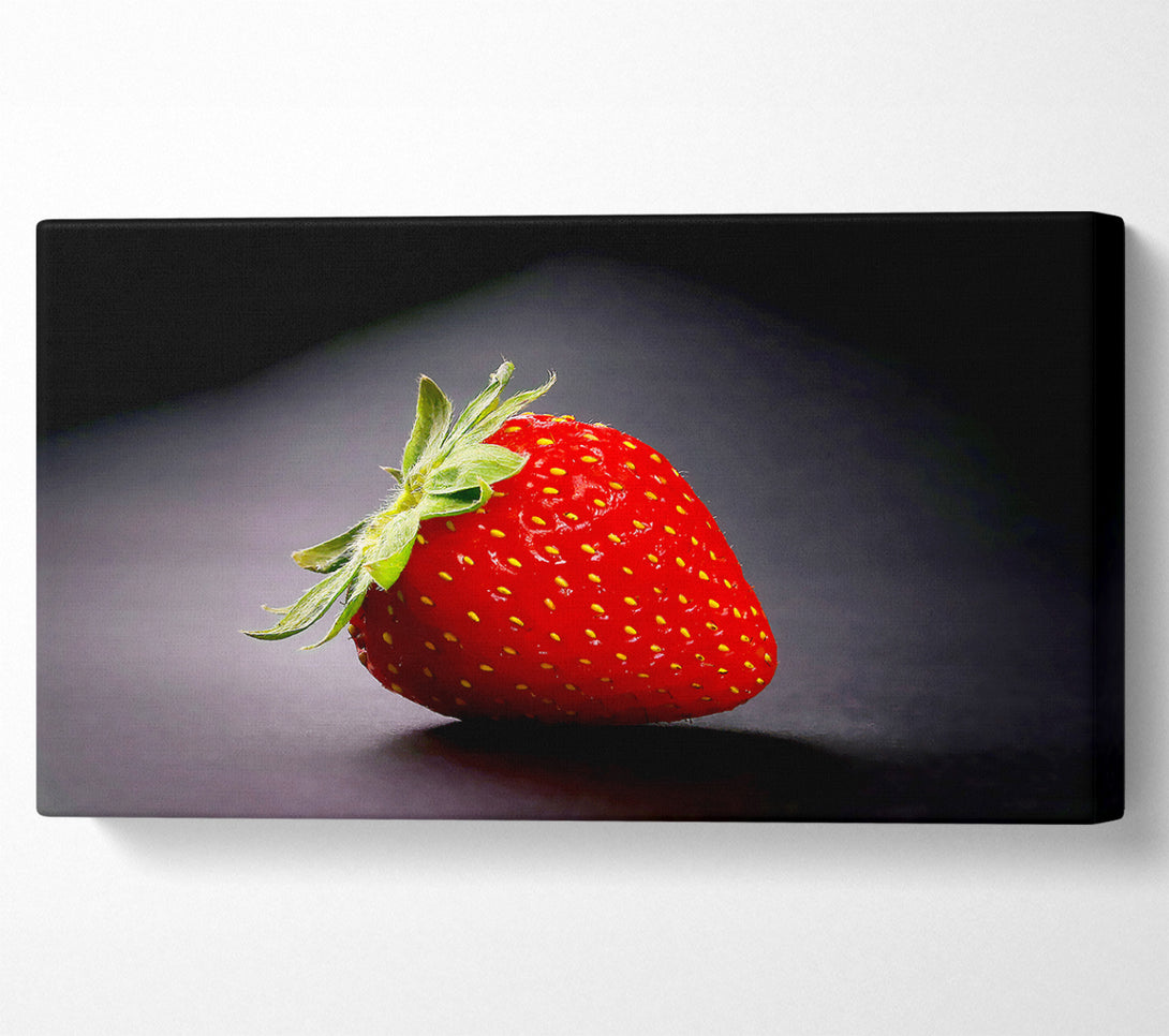  A Canvas Print of Single Strawberry Delight Canvas Art