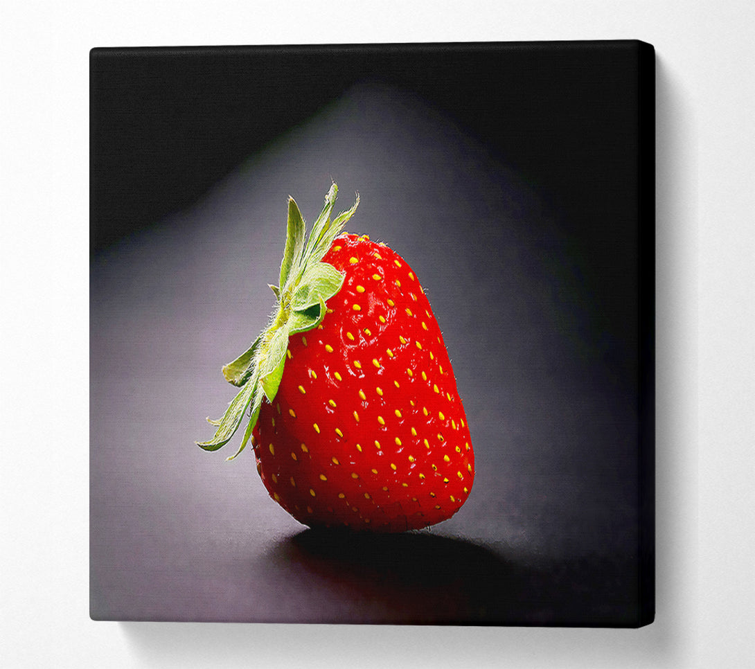  A Canvas Print of Single Strawberry Delight Canvas Art