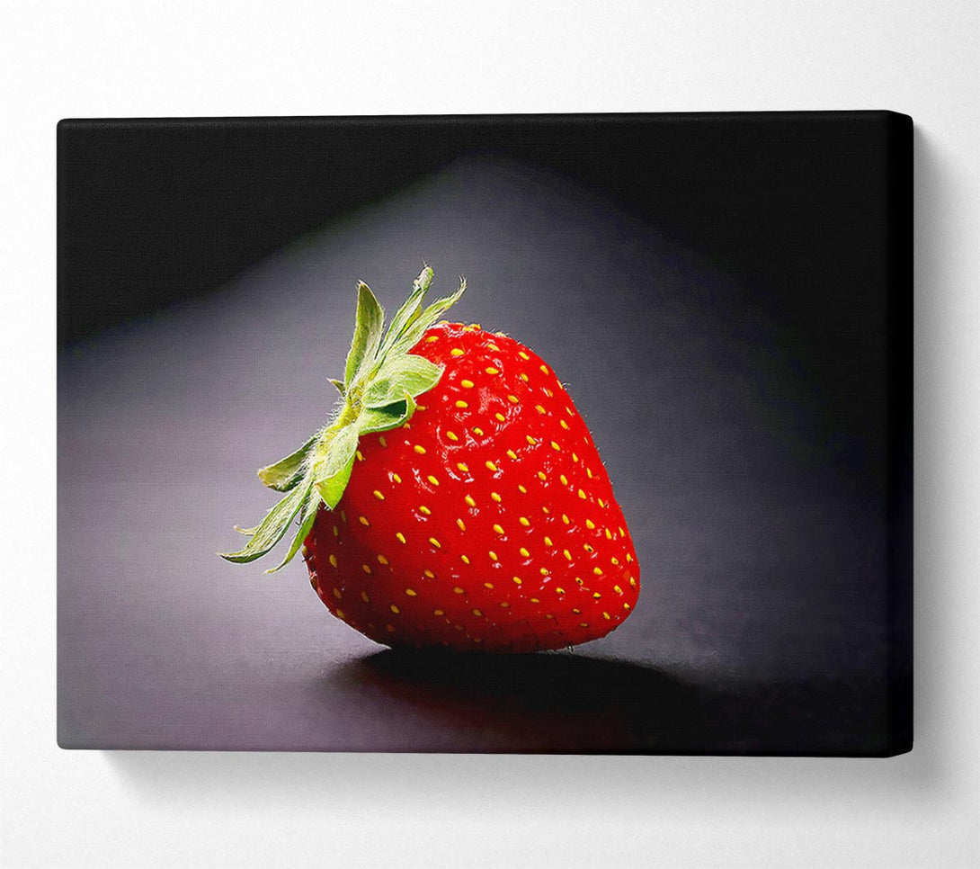  A Canvas Print of Single Strawberry Delight Canvas Art