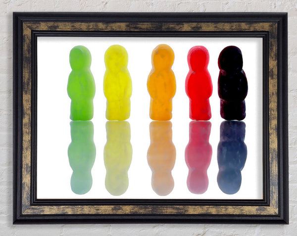 Jelly Baby March Framed Print