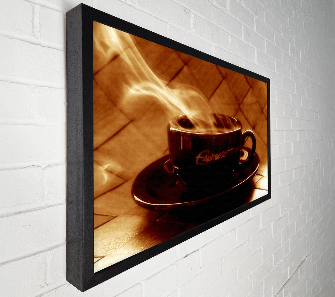  A Canvas Print of Steamy Coffee Canvas Art