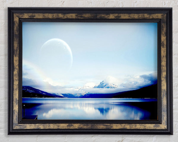 Planet Landscape Framed Print
