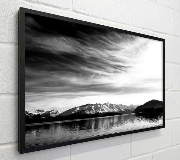 Mountain Scenery Black And White