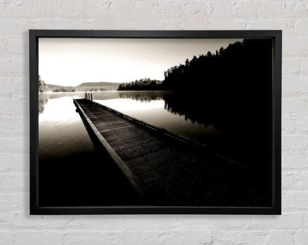 Vintage Dock Framed Print