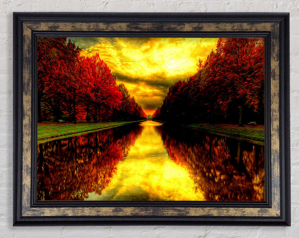 Fall Reflections Framed Print