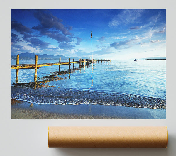 Lake Pontoon Print