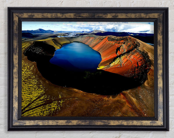 Arctic Volcanic Framed Print