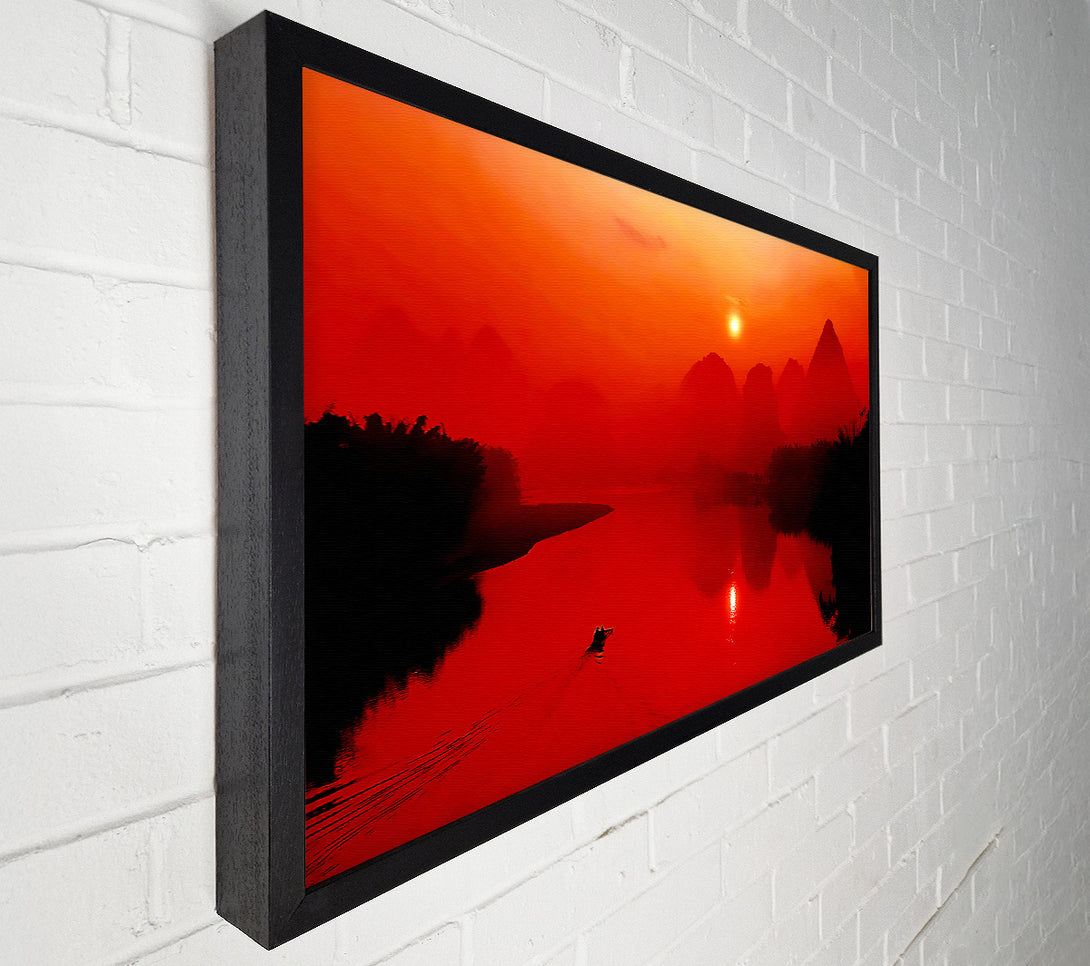  A Canvas Print of Red Paradise Lake Canvas Art
