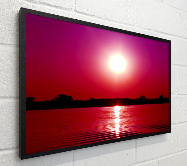 Pink Lake Sun