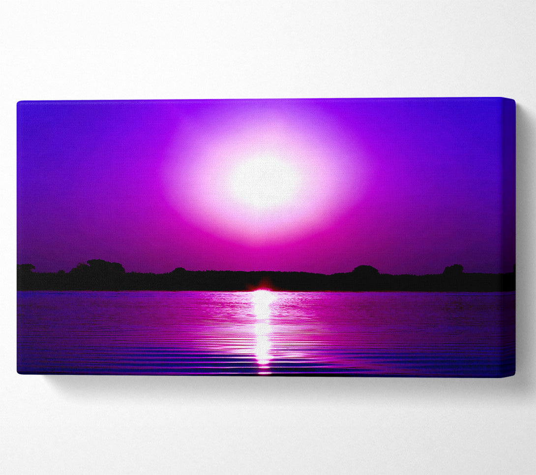  A Canvas Print of Cerise Lake Sun Canvas Print