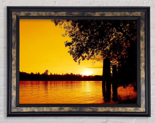 Peaceful River Calm Framed Print