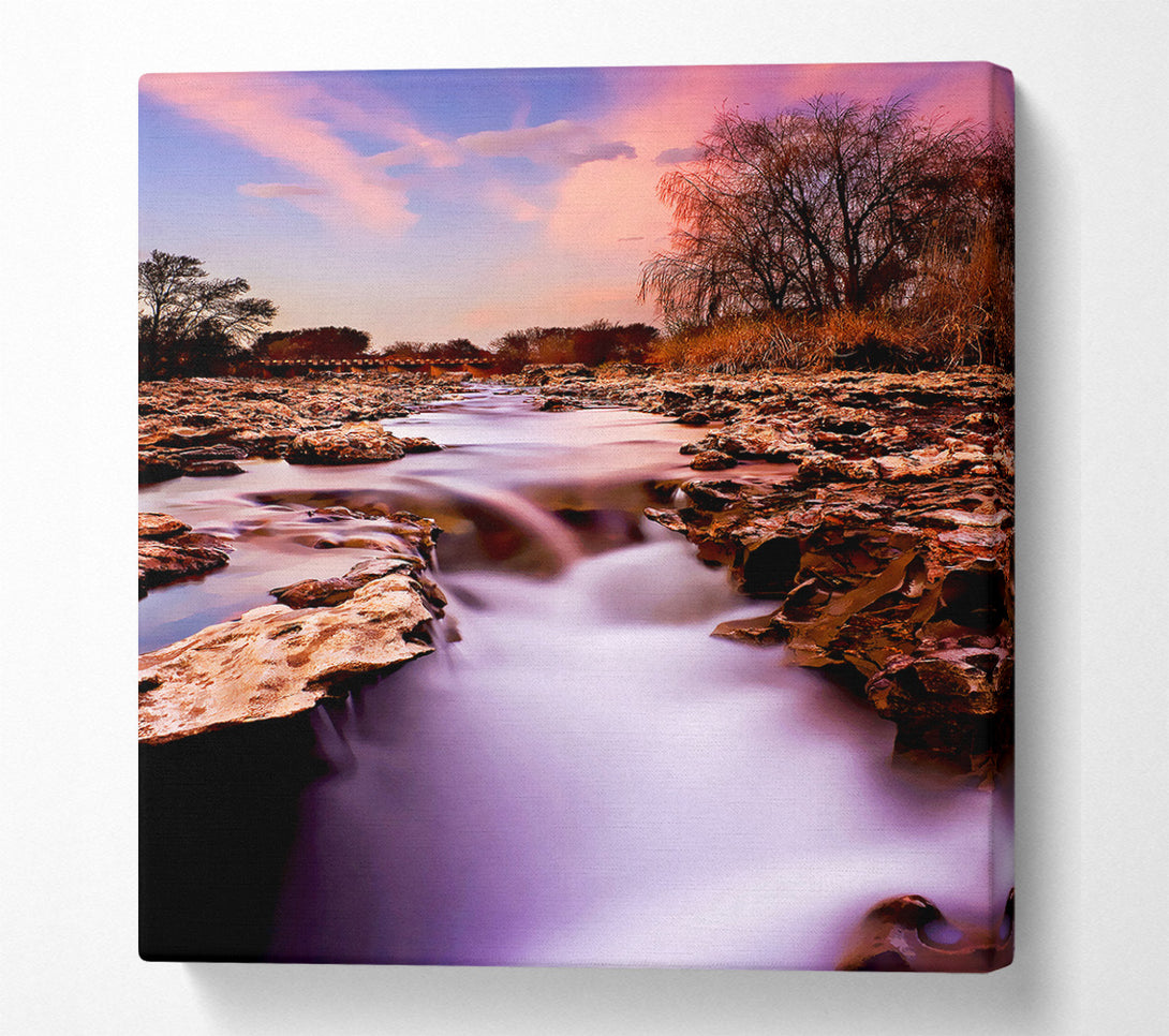  A Canvas Print of The Stunning Misty Rocks Canvas Wall Art